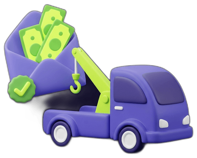 Our team contacts you for free towing